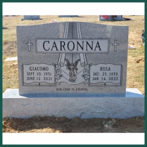 Image of a grave monument on Tegeler's website