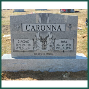 Image of a grave monument on Tegeler's website