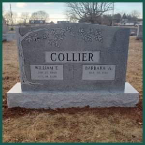 Image of a grave monument on Tegeler's website