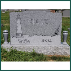 Image of a grave monument on Tegeler's website