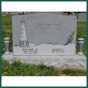 Image of a grave monument on Tegeler's website