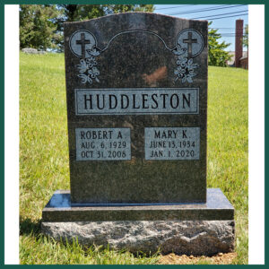 Image of a grave monument on Tegeler's website