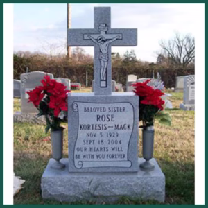 Image of a grave monument on Tegeler's website