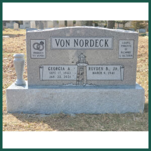 Image of a grave monument on Tegeler's website