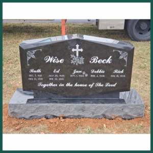 Image of a grave monument on Tegeler's website