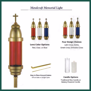 Memorial light options on Tegeler's website