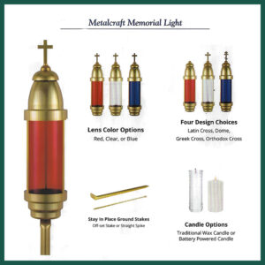 Memorial light options on Tegeler's website