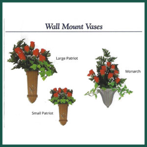 Wall mount vase options