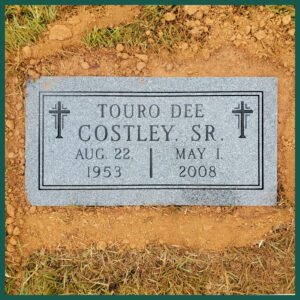 Costley Image of a flat headstone