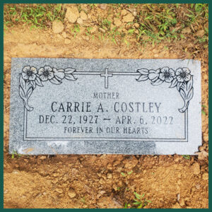 Costley2 Image of a flat headstone