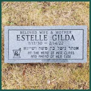 Image of a flat headstone