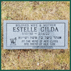 Gilda Image of a flat headstone