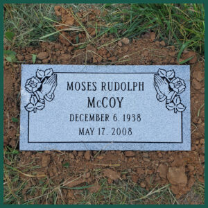 McCoy Tomb of person called Moses Rudolph