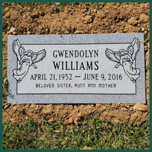 Williams Image of a flat headstone