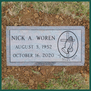 Woren Image of a flat headstone