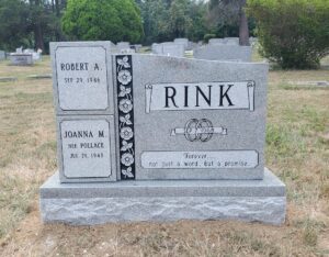 Granite grave marker image