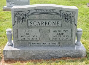 Granite grave marker image