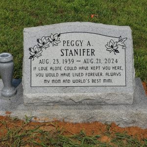 Granite grave marker image